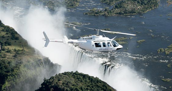 ZAMBEZI SPECTACULAR FLIGHT OVER THE FALLS